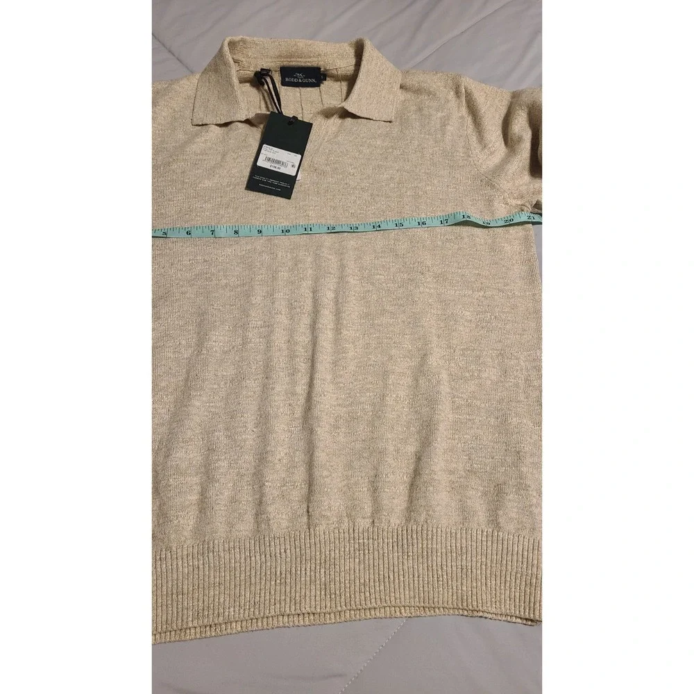 New $158 Rodd & Gunn 100% Australian Cotton In Beige Natural Sweater Size Small